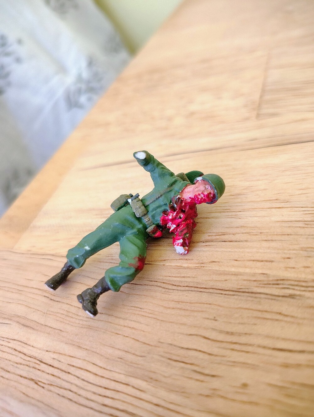 Vintage Plastic WW2 Soldier Toy Military Toys
